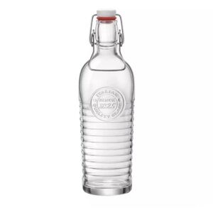 NEW Bormioli Rocco 37.25 oz Italian Glass Bottle With Lid